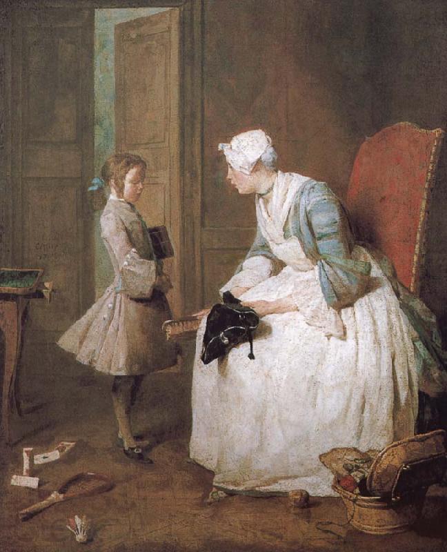 Jean Baptiste Simeon Chardin Home teachers France oil painting art